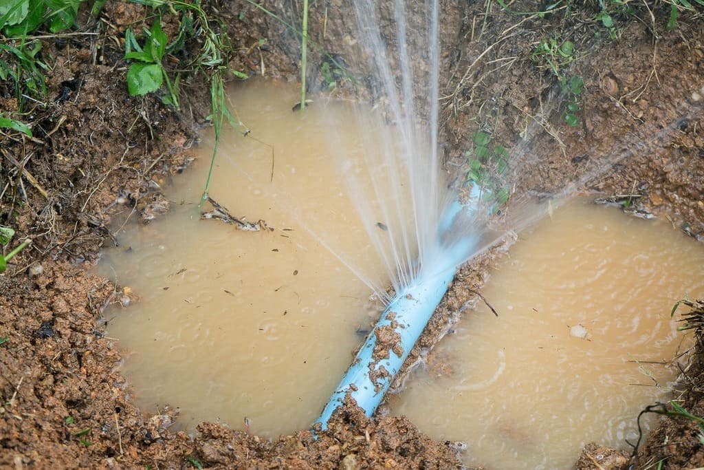 leaking from hole in a hose