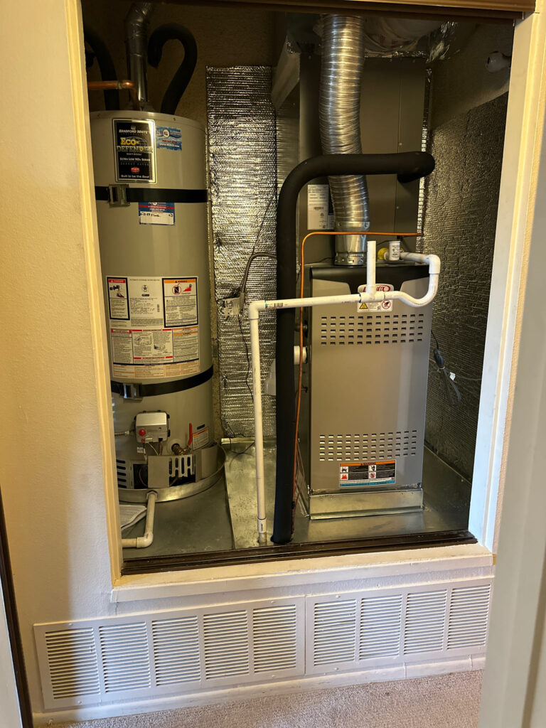 hot water tank installation